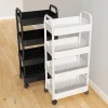Estante de Almacenamiento de Varios Niveles - Carrito Móvil Multifuncional para Cocina, Dormitorio y Baño